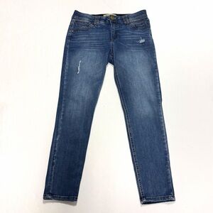 Democracy Ab Technology Skinny Jeans 6 Mom Distressed Mid Rise Stretch Medium